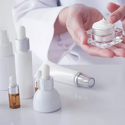 Skin products demo